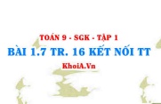 Bài 1.7 trang 16 Toán 9 Kết nối tri thức Tập 1